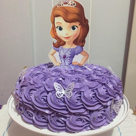 Bolo de andar tema princesa sofia