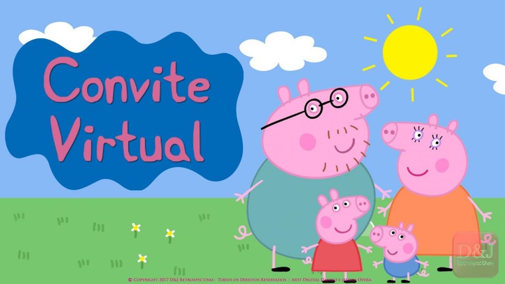 convite virtual peppa pig gratis