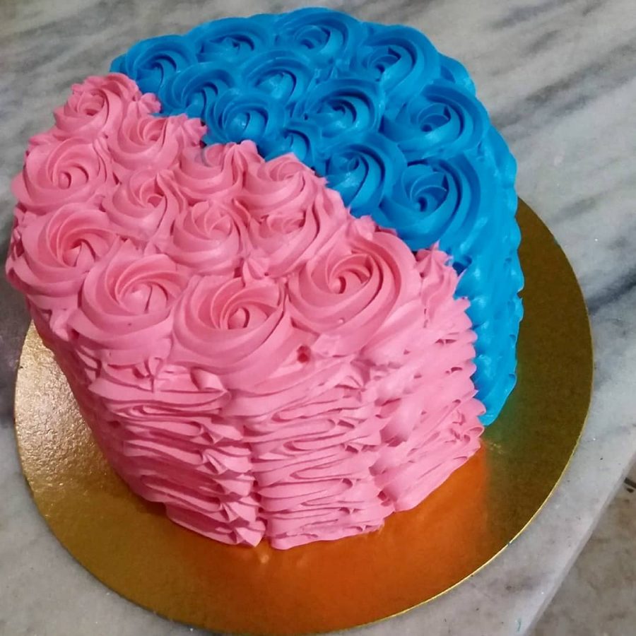 Bolo Azul E Rosa Combina Es Essas Cores Cl Ssicas