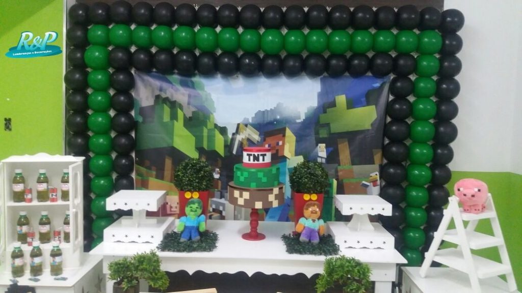 TATU-BOLINHA DECORAÇÃO: kits para imprimir Minecraft  Minecraft crafts,  Festa de aniversário minecraft, Festa minecraft simples