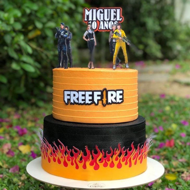 bolo free fire quadrado #bolofreefire #jogofreefire #freefire