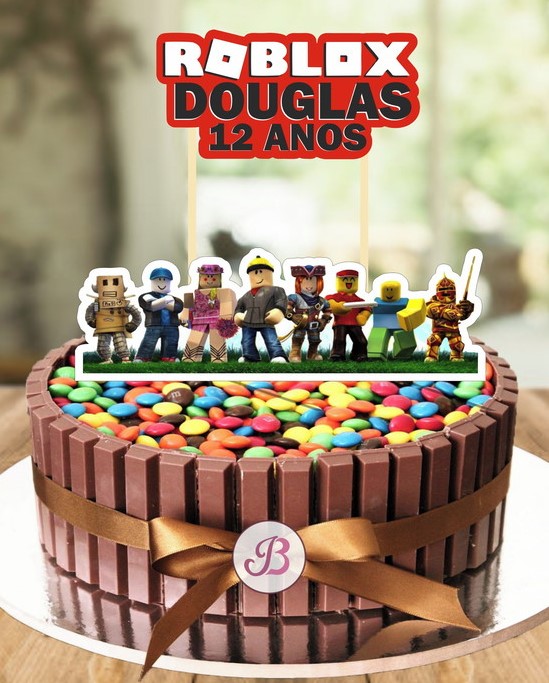 topo de bolo roblox  Plaquinhas para cupcakes de graça, Roblox, Plaquinhas  divertidas para aniversario