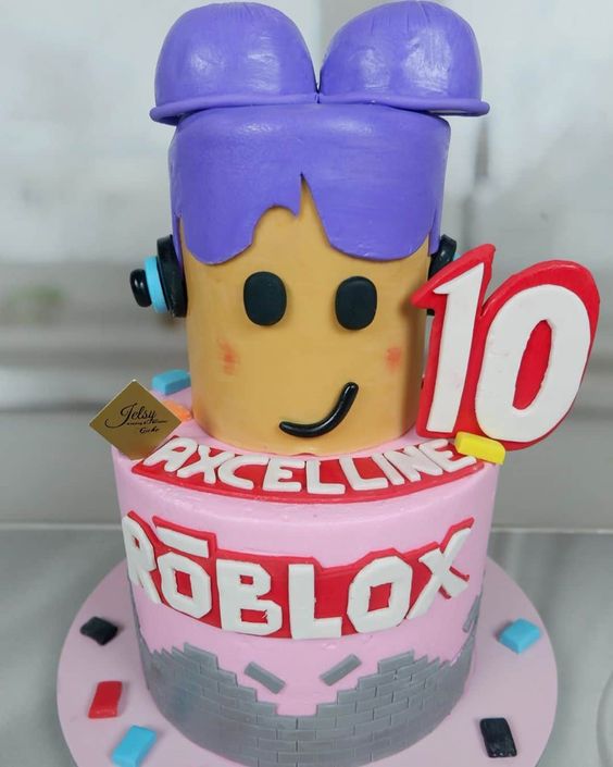 bolo de aniversário tema roblox #boloroblox #roblox