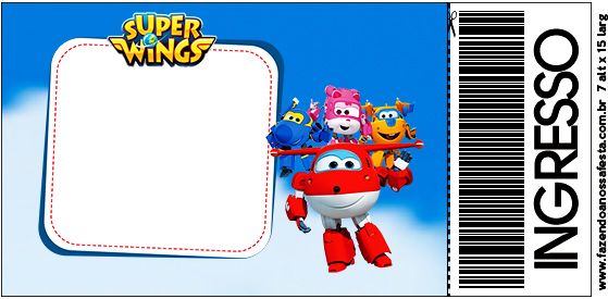 convite super wings para imprimir