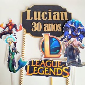 League Of Legends  League of legends, Topper de bolo, Topo de bolo
