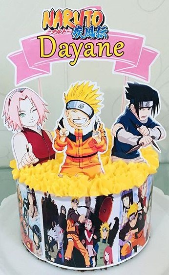 Topo de Bolo Naruto Sakura