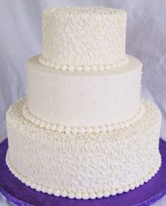 bolo de casamento simples 3 Andares