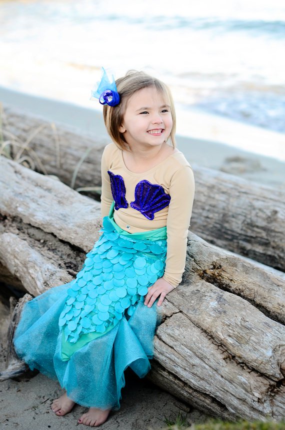 Fantasia Ariel Infantil – 35 Modelos Apaixonantes da Sereia Mais Querida!