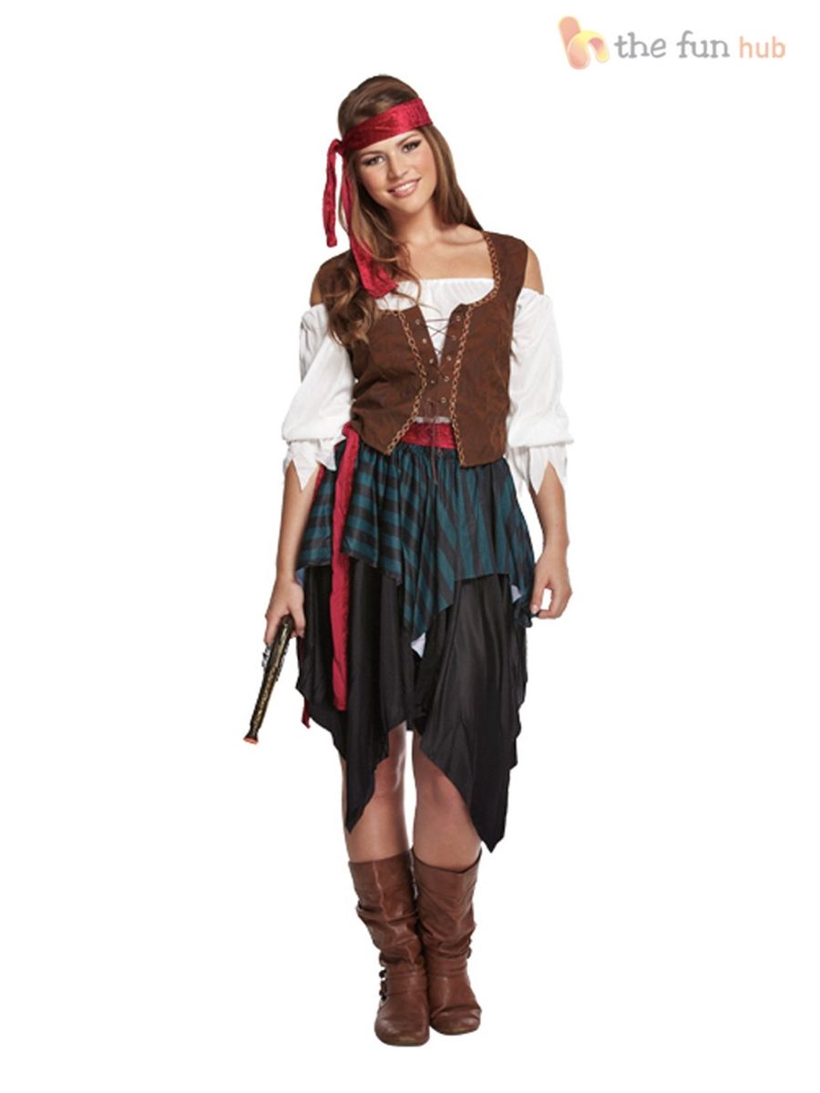 Jack Sparrow Marrom e Pirata Feminina Calça - Absurdo Fantasias