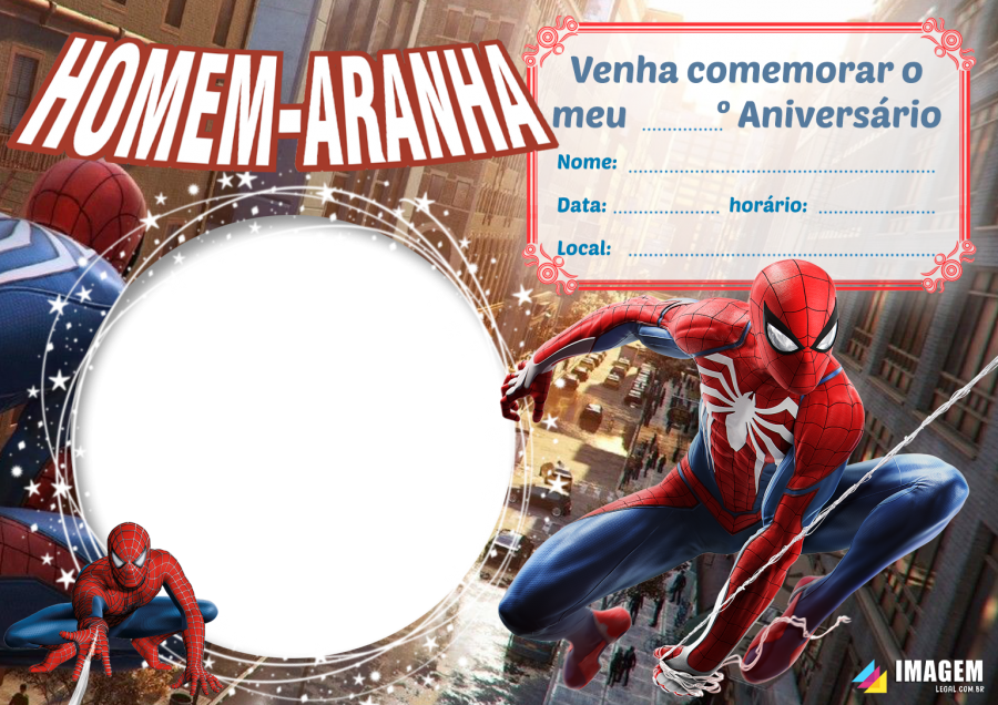 Convite Homem Aranha 55 Modelos Incríveis De Convites 5693