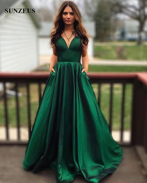 vestido longo de formatura verde
