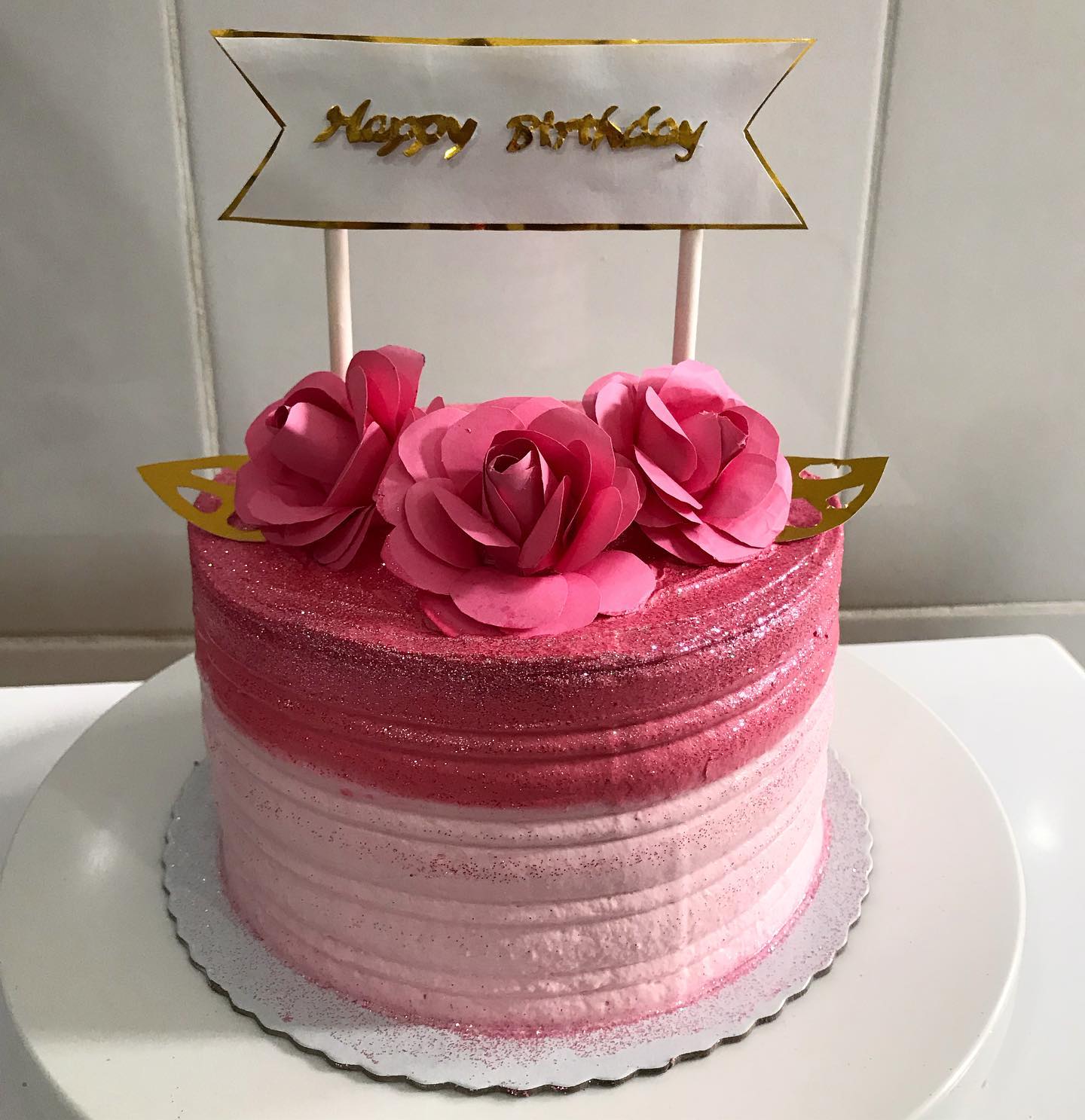 Bolo de Aniversário de 21 Anos Glow Cake - Festas Mais