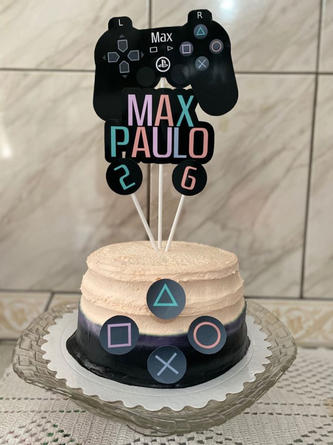 bolo de aniversário tema video game