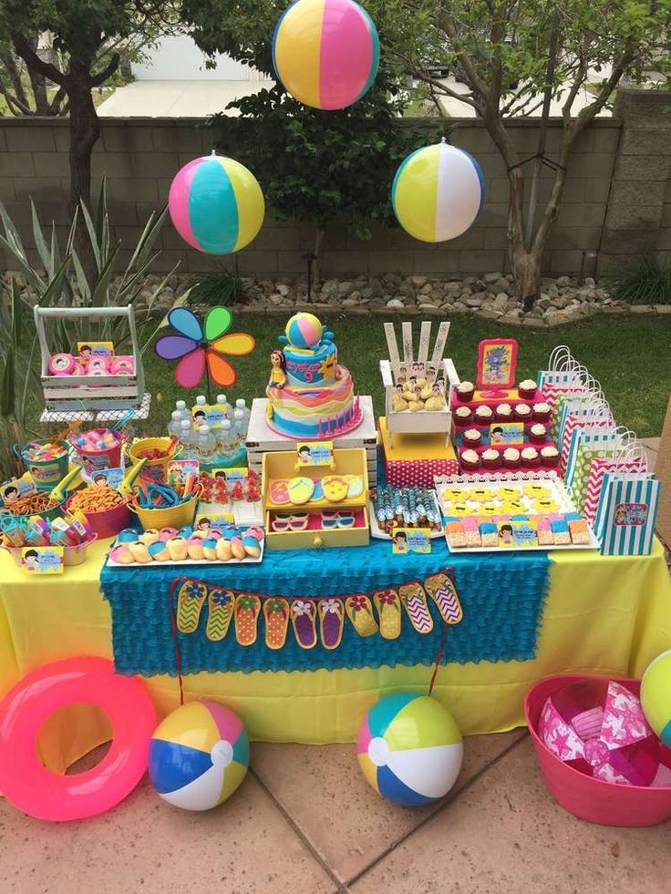 Atelier_ArteFolia: Decoração de festa infantil pool party